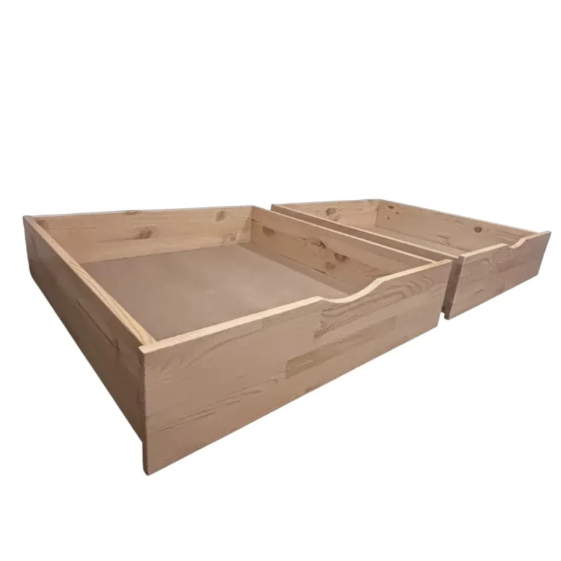Bett Holzschubladen Solani Box Kiefer