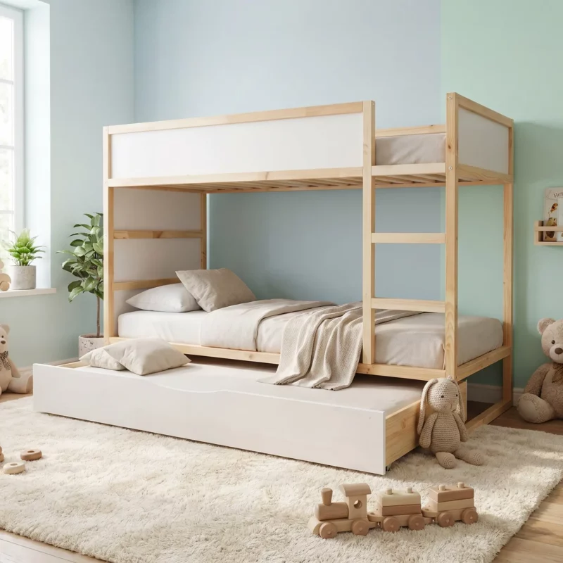 IKEA KURA Bett Ausziehbett 90x180 NestUp Sleep Schublade 2in1 Weiß
