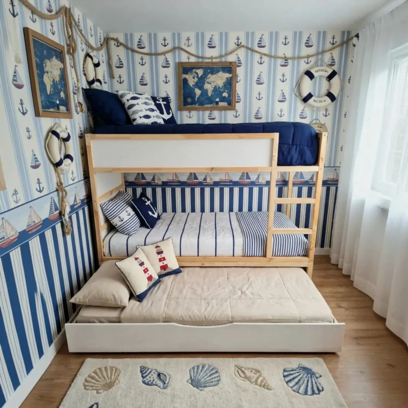 IKEA KURA Bett Ausziehbett 90x180 NestUp Sleep Schublade 2in1 Weiß - nachher