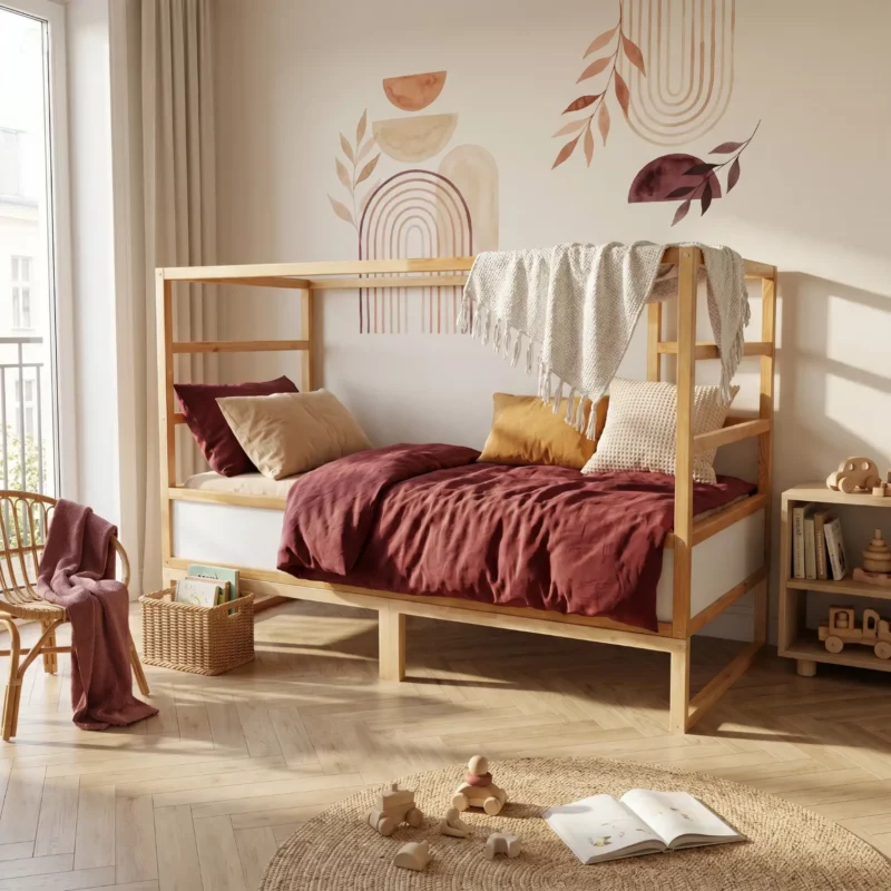 IKEA KURA Bett Betterhöhung NestUp Podest Naturholz