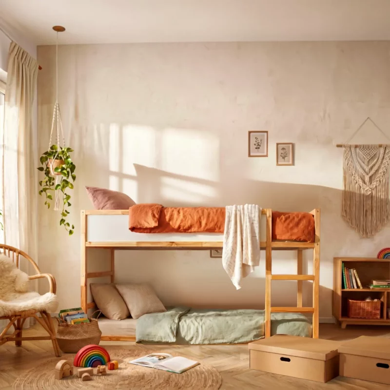 IKEA KURA Bett Betterhöhung NestUp Podest Naturholz - vorher