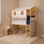 IKEA KURA Bett Hausbett mit Fenstern Little Mountain Plus