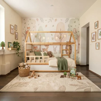 IKEA KURA Bett Hausdach Kinderbett Meadow Standard
