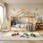 IKEA KURA Bett Hausdach Kinderbett Rainbow Standard