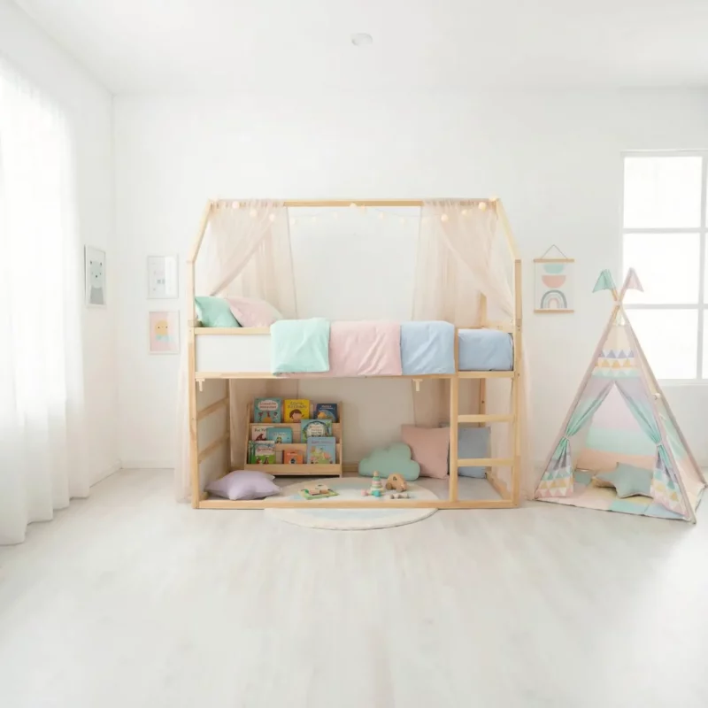 IKEA KURA Bett Hausdach Meadow Plus