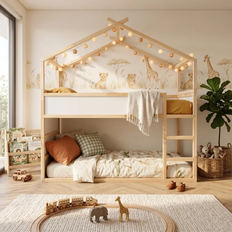 IKEA KURA Bett Hausdach Rainbow Plus