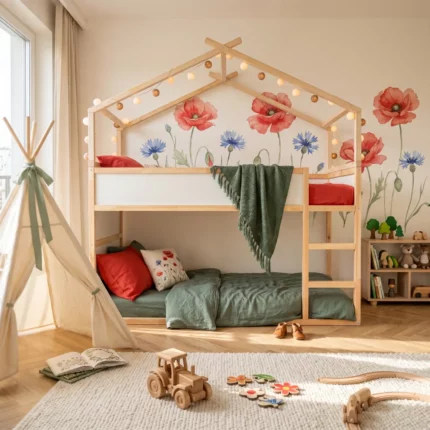 IKEA KURA Bett Hausdach Rainbow Plus
