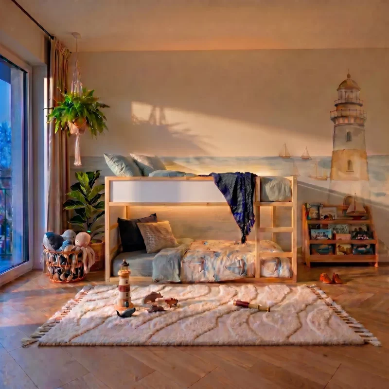 IKEA KURA Bett Hausdach Scandinavian Cliff Plus - vorher