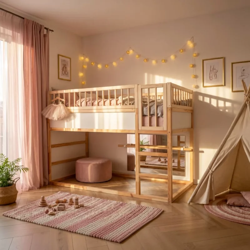 IKEA KURA Bett Holztür MUMU MIDI