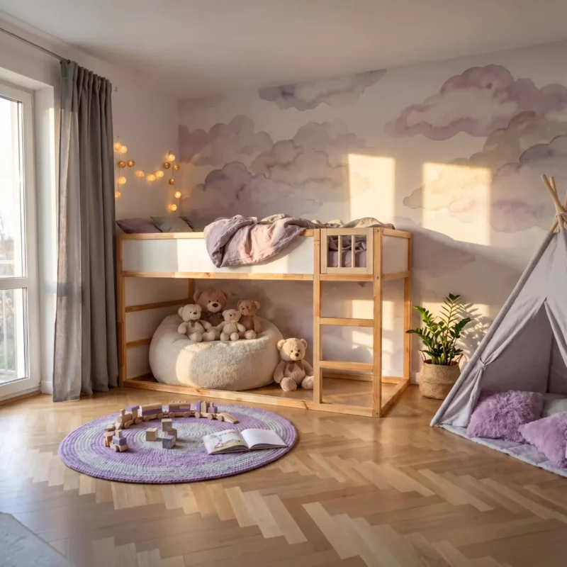 IKEA KURA Bett Holztür MUMU MINI