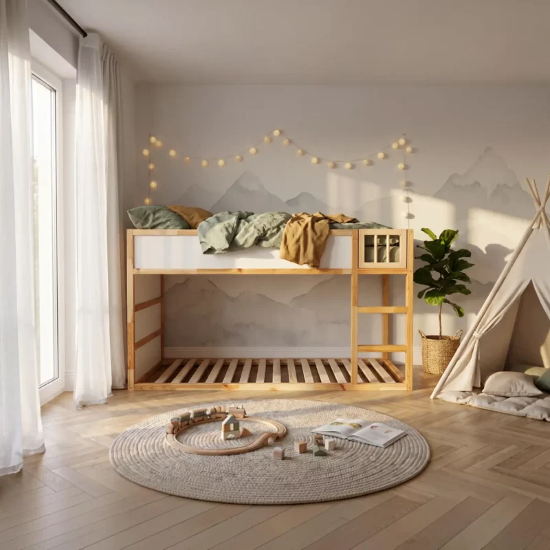 IKEA KURA Bett Holztür MUMU MINI