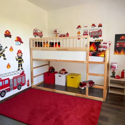 IKEA KURA Bett Obere Absturzsicherung RONA DUO 165×90 mit runden Holzsprossen