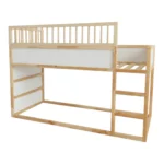 IKEA KURA Bett Obere Absturzsicherung RONA DUO 165×90 mit runden Holzsprossen