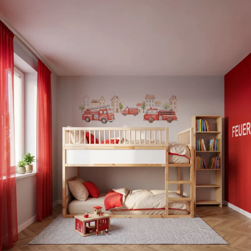 IKEA KURA Bett Obere Absturzsicherung RONA TRE 90×165×90 mit runden Holzsprossen