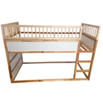 IKEA KURA Bett Obere Absturzsicherung RONA TRE 90×165×90 mit runden Holzsprossen