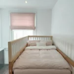 IKEA KURA Bett Obere Absturzsicherung VILO DUO 165×90 aus Holz und MDF