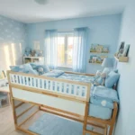 IKEA KURA Bett Obere Absturzsicherung VILO DUO 165×90 aus Holz und MDF
