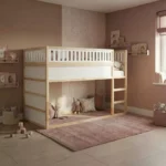 IKEA KURA Bett Obere Absturzsicherung VILO TRE 90×165×90 aus Holz und MDF