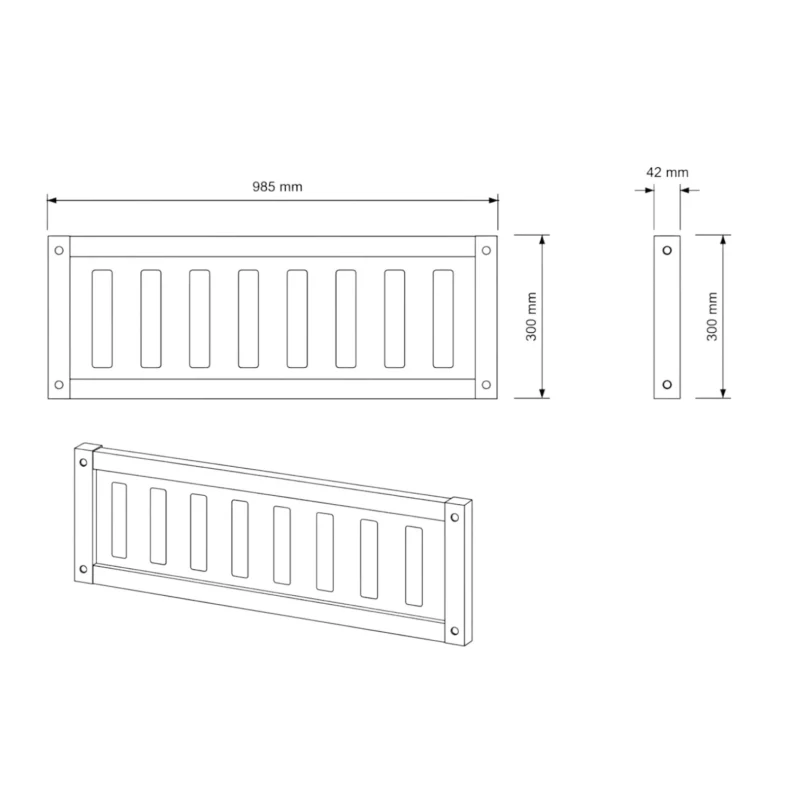 IKEA KURA Bett Obere Absturzsicherung VILO TRE 90×165×90 aus Holz und MDF - scheme
