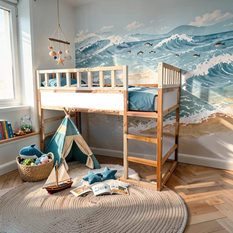 IKEA KURA Bett Obere Rausfallschutz LINO TRE 90×165×90