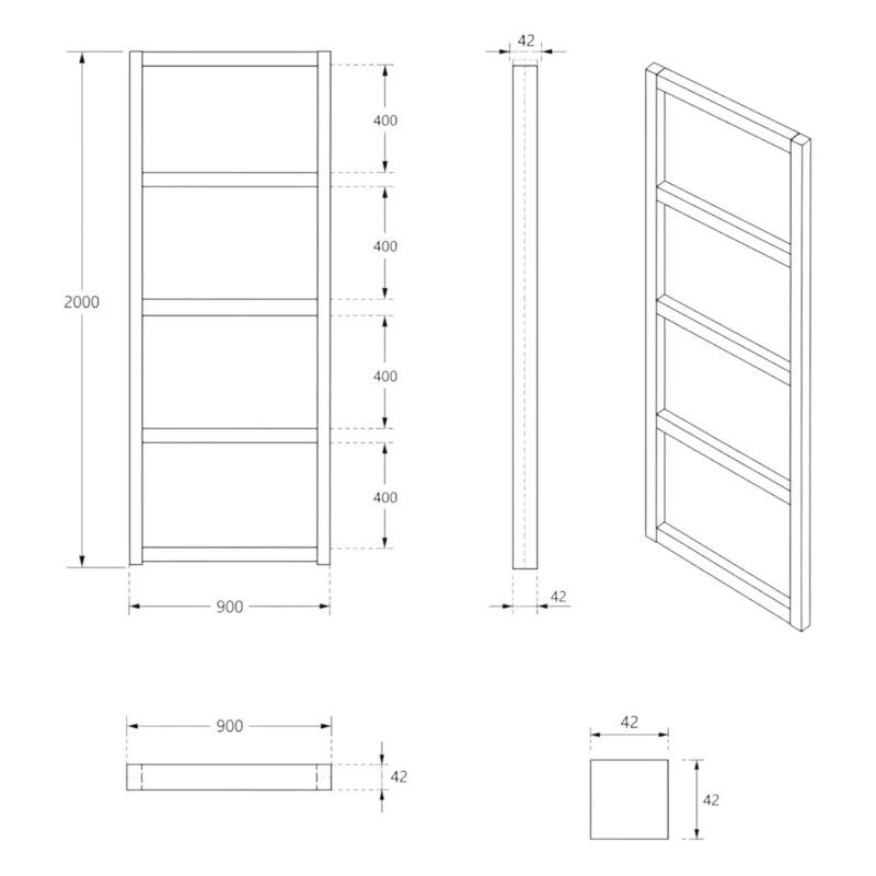 IKEA KURA Bett Podest mit extra großer Schublade NestUp Storage XL Naturholz - scheme