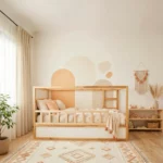 IKEA KURA Bett Rausfallschutz Unten NIVO 165 cm aus Kiefernholz