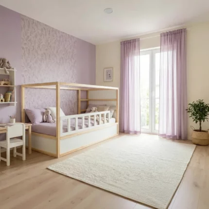 IKEA KURA Bett Rausfallschutz Unten NIVO 165 cm aus Kiefernholz