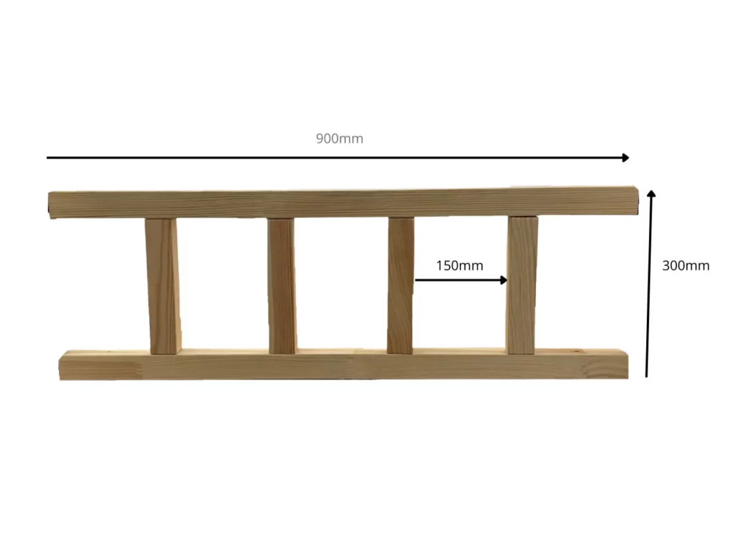 IKEA KURA Bett Rausfallschutz Unten NIVO DUO 165+90 - scheme