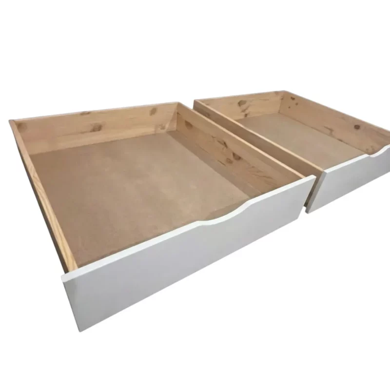 IKEA KURA Bett Schubladen Set Solani Box Front Weiß