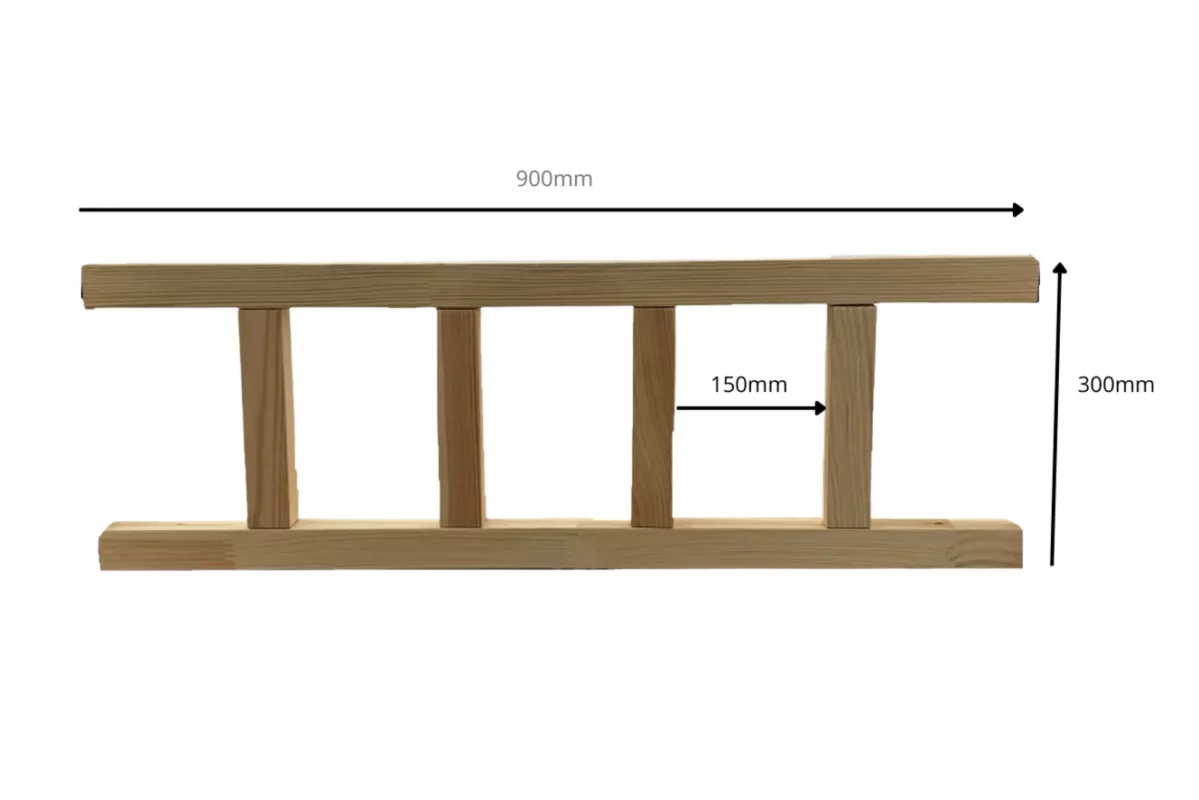 IKEA KURA Bett Schutzbarrieren Unten NIVO DUO 90+90 - scheme