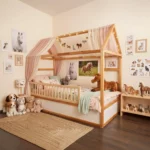 IKEA KURA Bett Schutzgitter mit runden Sprossen ROLO 165