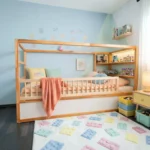 IKEA KURA Bett Schutzgitter mit runden Sprossen ROLO 165