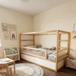IKEA KURA Bett Schutzgitter mit runden Sprossen ROLO DUO 165×90