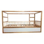 IKEA KURA Bett Schutzgitter mit runden Sprossen ROLO DUO 165×90
