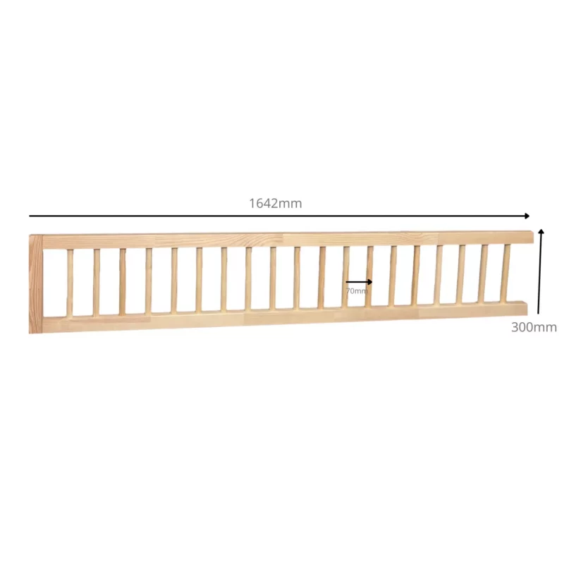 IKEA KURA Bett Schutzgitter mit runden Sprossen ROLO DUO 165×90 - scheme