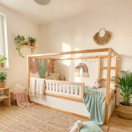 IKEA KURA Bett Untere Absturzsicherung VELO 165 aus Holz und MDF