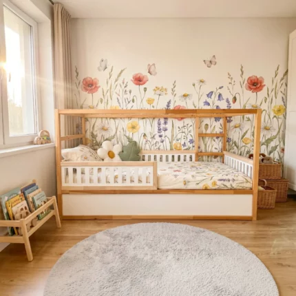 IKEA KURA Bett Untere Absturzsicherung VELO TRE 165×90×90 aus Holz und MDF