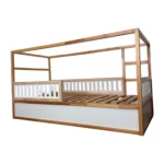 IKEA KURA Bett Untere Absturzsicherung VELO TRE 165×90×90 aus Holz und MDF