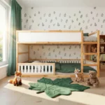 IKEA KURA Bett Untere Absturzsicherung VELO TRE 200×90×90 aus Holz und MDF