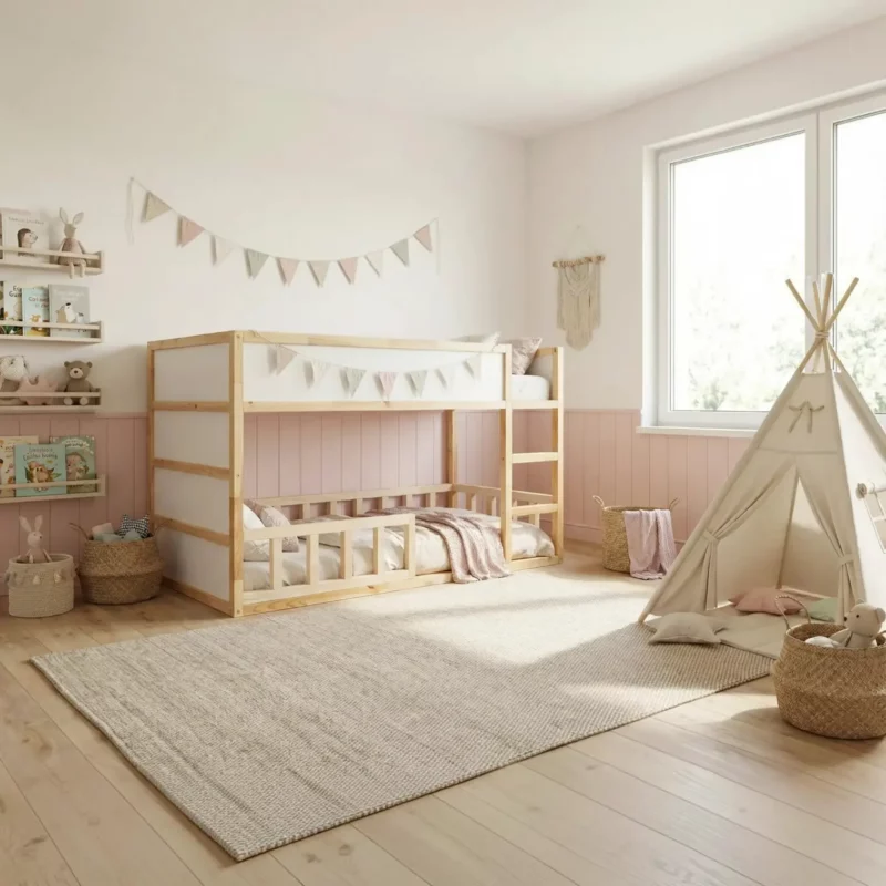 IKEA KURA Bett Untere Schutzbarrieren NIVO TRE 200×90×90