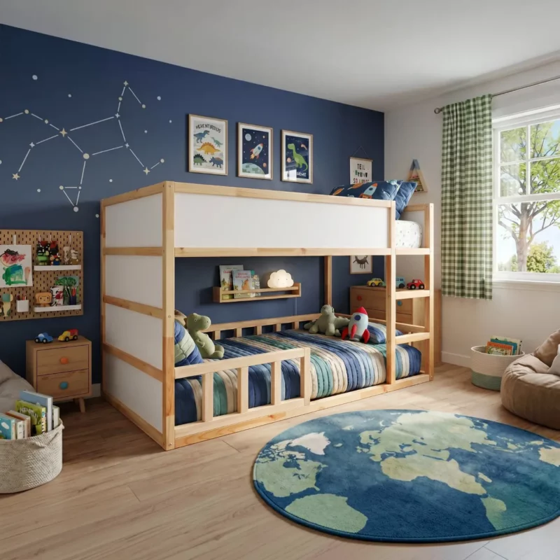 IKEA KURA Bett Untere Schutzbarrieren NIVO TRE 200×90×90