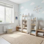 IKEA Kura Bett Montessori Regal RAKIETA MIDI Weiß