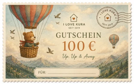 I LOVE KURA Gutschein 100 € - 100 UP,UP &AWAY
