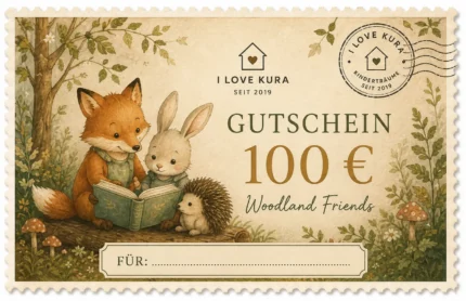 I LOVE KURA Gutschein 100 € - 100 WOODLAND_FRIENDS