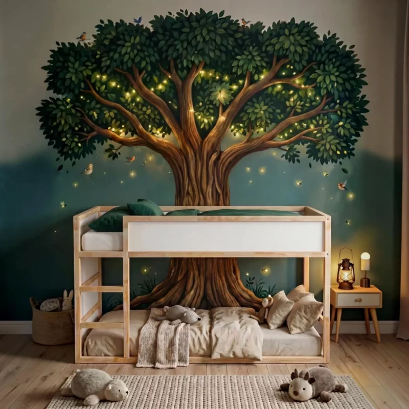IKEA KURA Bett Hausbett mit einem Fenster Little Mountain Plus - vorher