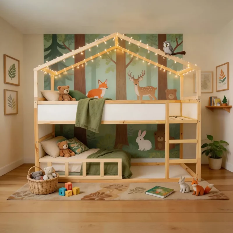 IKEA KURA Bett Hausdach Scandinavian Cliff Plus