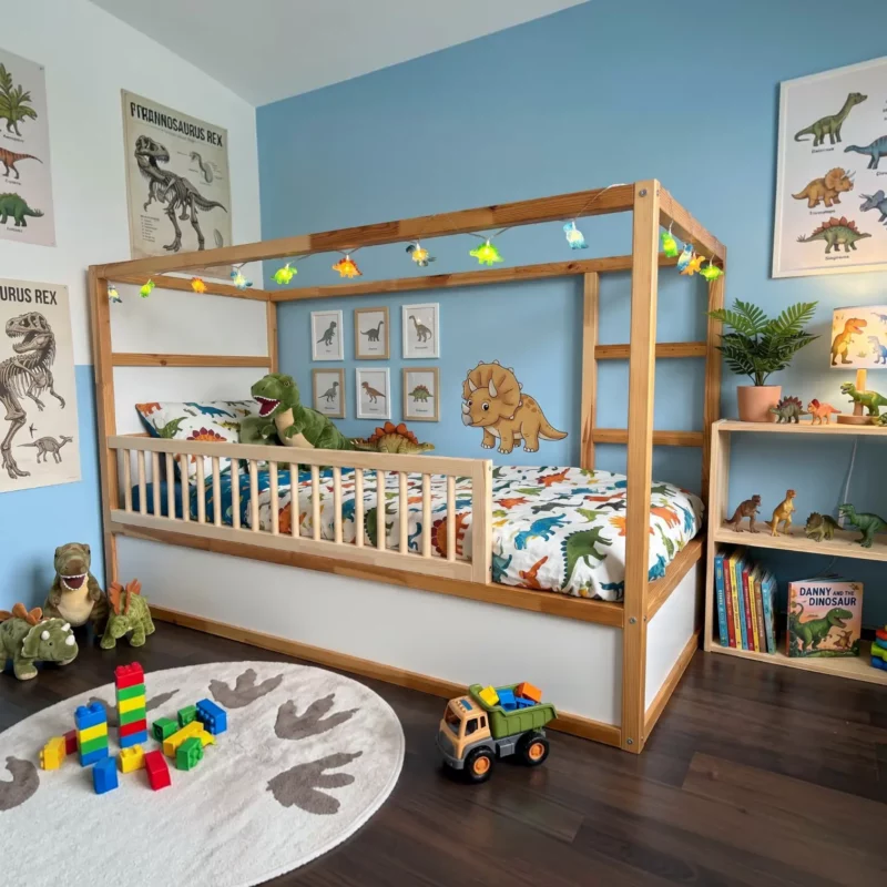 IKEA KURA Bett Schutzgitter mit runden Sprossen ROLO 165 (10)