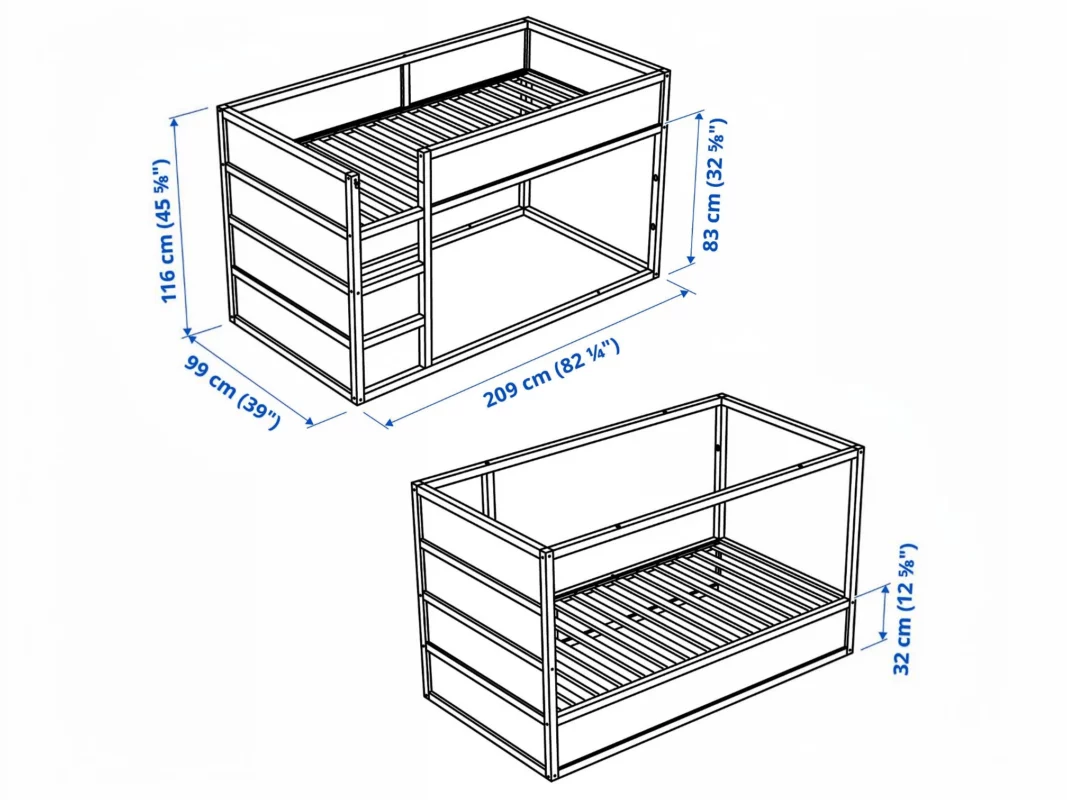 IKEA KURA – Alter, Maße, Matratze und Belastbarkeit